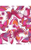 Butterfly Flower Pattern Notebook