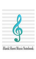 Blank Sheet Music Notebook