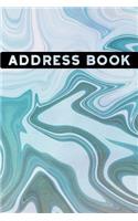 Marble Pattern Address Book: Alphabetical. Addresses, Numbers, Emails, Birthdays. Over 400 Slots for Important Contacts. 110 Pages, 6x9 Inches (15.24 X 22.86 CM)