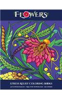 Stress Relief Coloring Books (Flowers)