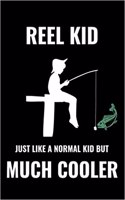 Reel Kid Just Like a Normal Kid But Much Cooler: Matte Softcover Notebook Log Book 120 Blank Pages Black White Minimalist Cover Design