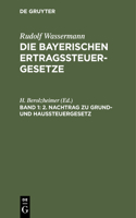 2. Nachtrag Zu Grund- Und Haussteuergesetz