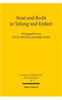 Staat Und Recht in Teilung Und Einheit