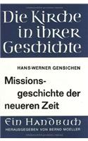 Missionsgeschichte Der Neueren Zeit