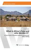 What is Africa's Fate and who decides it?
