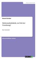 Mathematikdidaktik, ein Feld der Unordnung?: Eine Streitschrift