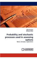 Probability and stochastic processes used in assessing options