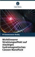 Nichtlinearer Strahlungseffekt auf staubiges hydromagnetisches Casson-Nanofluid
