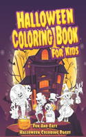 Halloween Coloring Book For Kids - A Fun And Easy Halloween Coloring Pages.