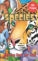 Species coloring book for kids