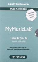 New Mymusiclab with Pearson Etext -- Valuepack Access Card - For Listen to This