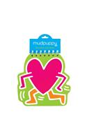 Keith Haring Heart Rainbow Notepad