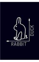 Rabbit-Duck: 6x9 120-page dotted and blank notebook journal notepad scribble book diary workbook for philosophers