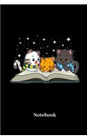 Notebook: DIN A5 Notizbuch 120 Blanke Seiten für Katze I Kätzchen I Mieze I Miezekatzen I Kater und Katzen Fans - Notizheft I Malbuch I Taschenbuch I Geschenk