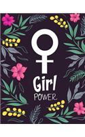 Girl Power: Floral Feminism Women Empowerment Sketchbook