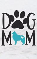 Dog Mom: A Delightful Matte Soft Cover Notebook Journal for Collie Mothers to Write In. 120 Dog Themed Blank and Lined Internal Pages