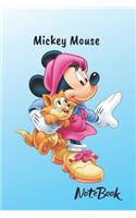 Mickey Mouse Notebook: Cartoon character Journal Diary 6x9 Inch 120 Lined pages
