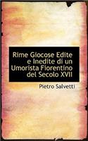 Rime Giocose Edite E Inedite Di Un Umorista Fiorentino del Secolo XVII