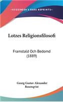 Lotzes Religionsfilosofi