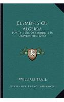 Elements Of Algebra