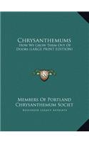 Chrysanthemums: How We Grow Them Out of Doors (Large Print Edition)