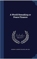 A World Remaking or Peace Finance