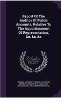 Report of the Auditor of Public Accounts, Relative to the Apportionment of Representation, &C. &C. &C