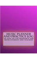 Music Planner and Practice Log