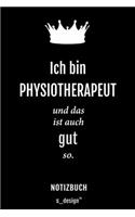 Notizbuch für Physiotherapeuten / Physiotherapeut / Physiotherapeutin: Originelle Geschenk-Idee [120 Seiten kariertes blanko Papier]