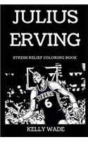 Julius Erving Stress Relief Coloring Book