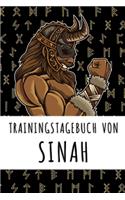 Trainingstagebuch von Sinah: Personalisierter Tagesplaner für dein Fitness- und Krafttraining im Fitnessstudio oder Zuhause