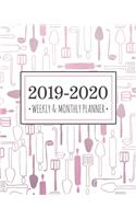 2019-2020 Weekly & Monthly Planner