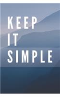 Keep It Simple Notebook