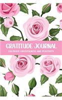 Gratitude Journal Cultivate Gratefulness and Positivity: Bright Pink Rose(30 Flora & Fauna Diary)