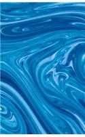 Abstract Blue Journal: Lined Journal, 120 Pages, 5.5 x 8.5, Soft Cover, Matte Finish(6 Abstract Journals)