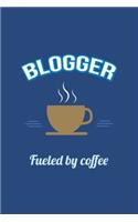 Blogger Fueled by Coffee Journal, Blank Sketch Paper