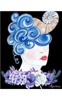 Aquarius: Academic planner/at a glance planner/best daily planner