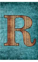 Monogrammed Notebook - R: Initial R College Ruled Journal - Vintage Steampunk Tall Ship Design (6"x9" Notebook Lined A5 150 pages)(44 Monogrammed Notebooks & Journals)