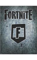 Fortnite Shield Journal Notebook: Medium College Ruled Notebook, 120 Page, Lined 8.5 X 11 in (21.59 X 27.94 CM)