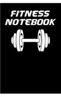 Fitness Notebook: 6x9 Workout Journal with One Rep Bench Press Chart and Blank Lined Paper