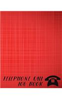 Telephone Call Log Book