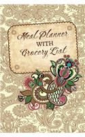 Meal Planner With Grocery List: Meal Planner Notebook