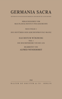 Die Bistümer Der Kirchenprovinz Mainz. Das Bistum Würzburg I. Die Bischofsreihe Bis 1254