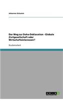 Der Weg zur Doha-Deklaration - Globale Zivilgesellschaft oder Wirtschaftsinteressen?