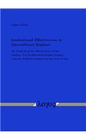 Institutional Effectiveness in International Regimes