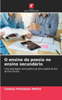 O ensino da poesia no ensino secundário