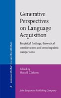 Generative Perspectives on Language Acquisition