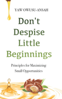 Don't Despise Little Beginnings