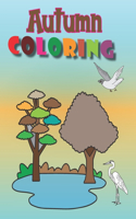 Autumn Coloring: Autumn/Fall Cute Coloring book for kids ages 4-8, Size at 8 x 10 in (20.32 x 25.4 cm) 42 Pages