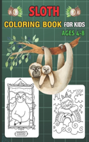 sloth coloring book for kids